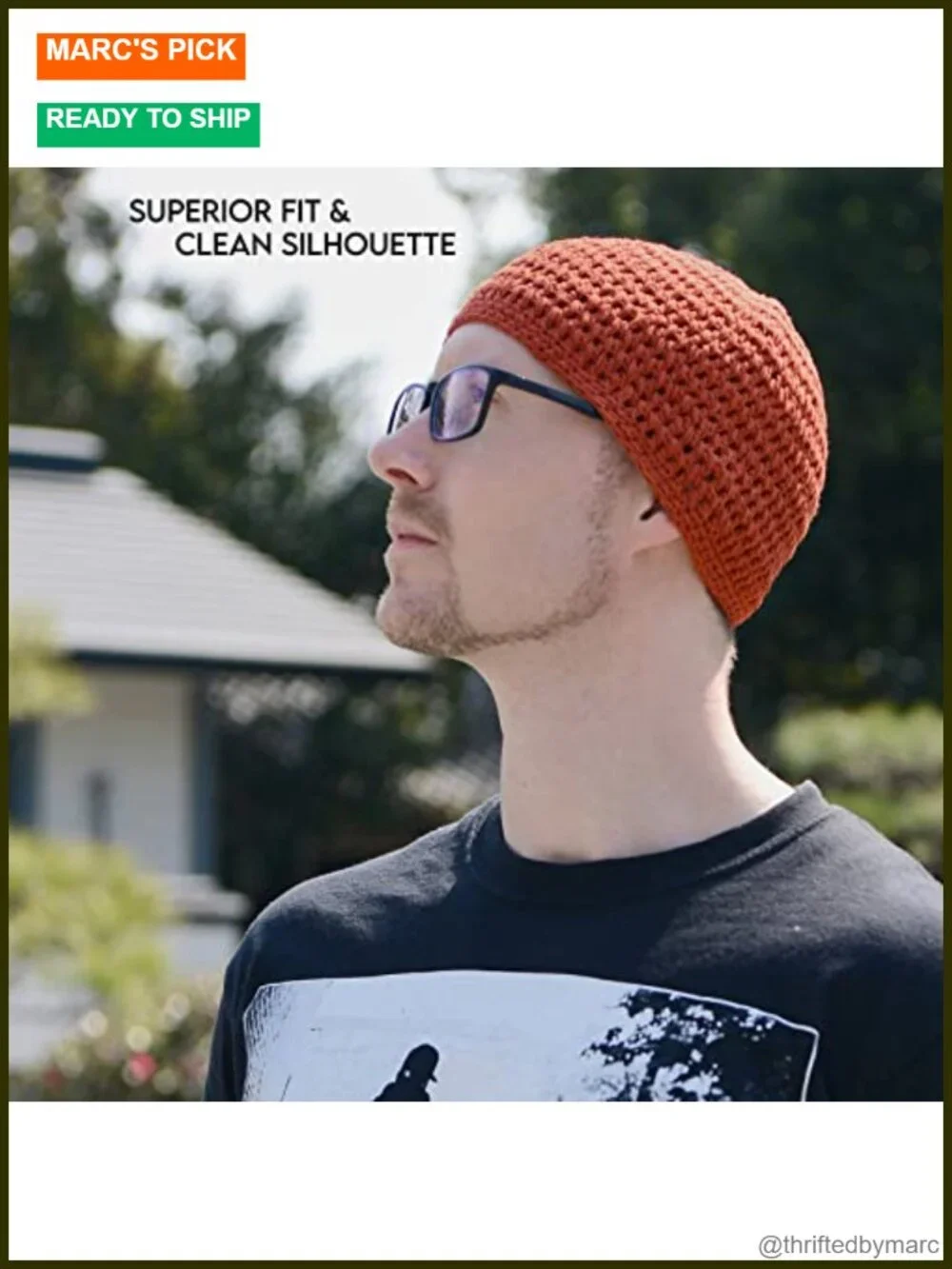 100% Cotton Beanie Skull Cap | Kufi Prayer Hat for Sensitive Skin Chemo